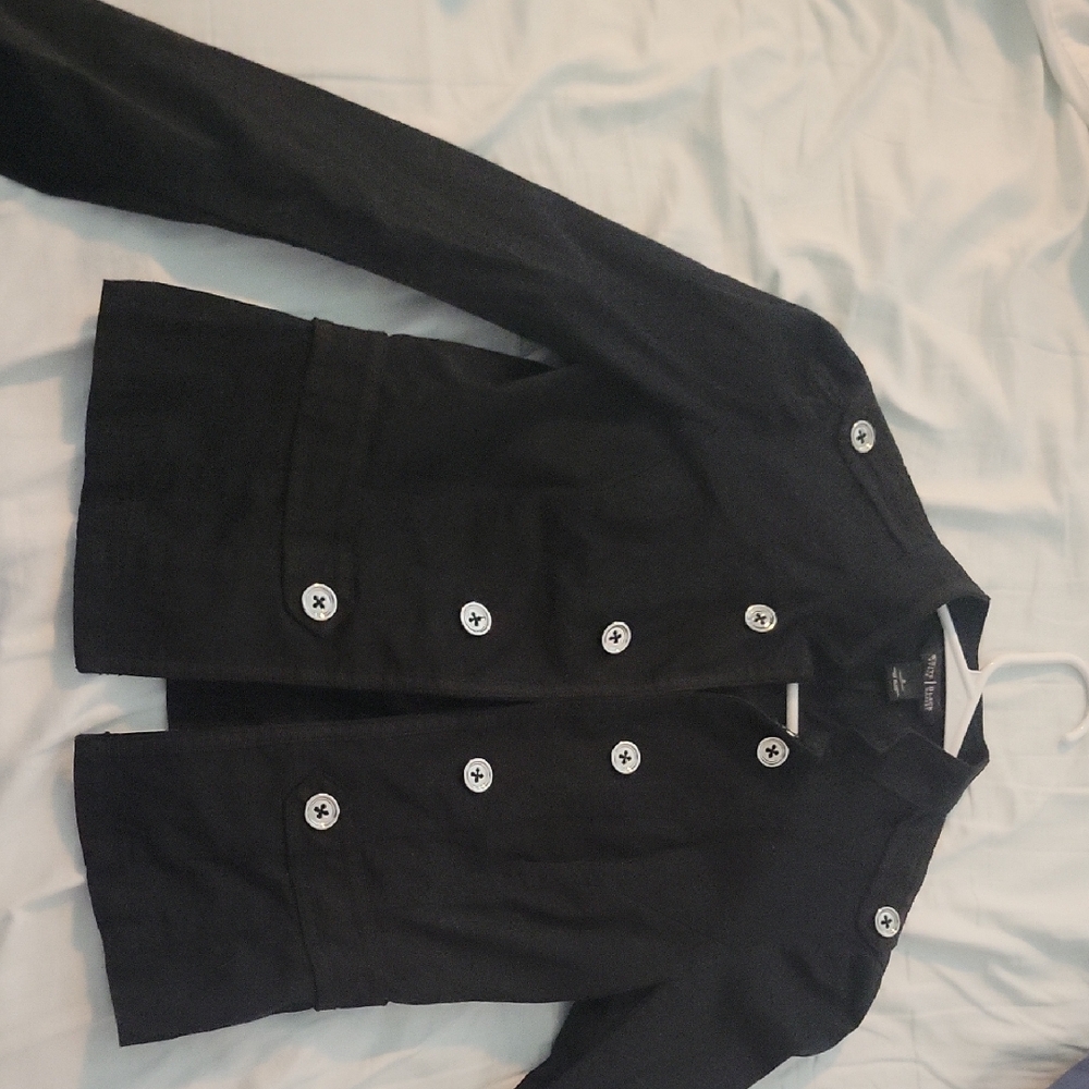 White House Black Market Black Double-Breasted Blazer